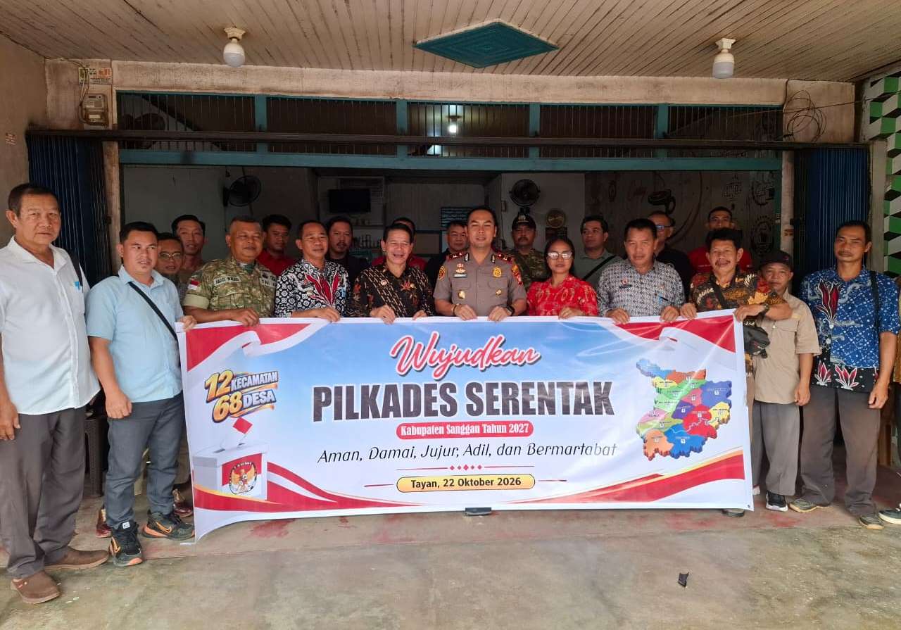 Ngopi Bareng Jelang Pilkades 2027, Polsek Tayan Hilir Ajak Semua Pihak Jaga Demokrasi Tetap Damai